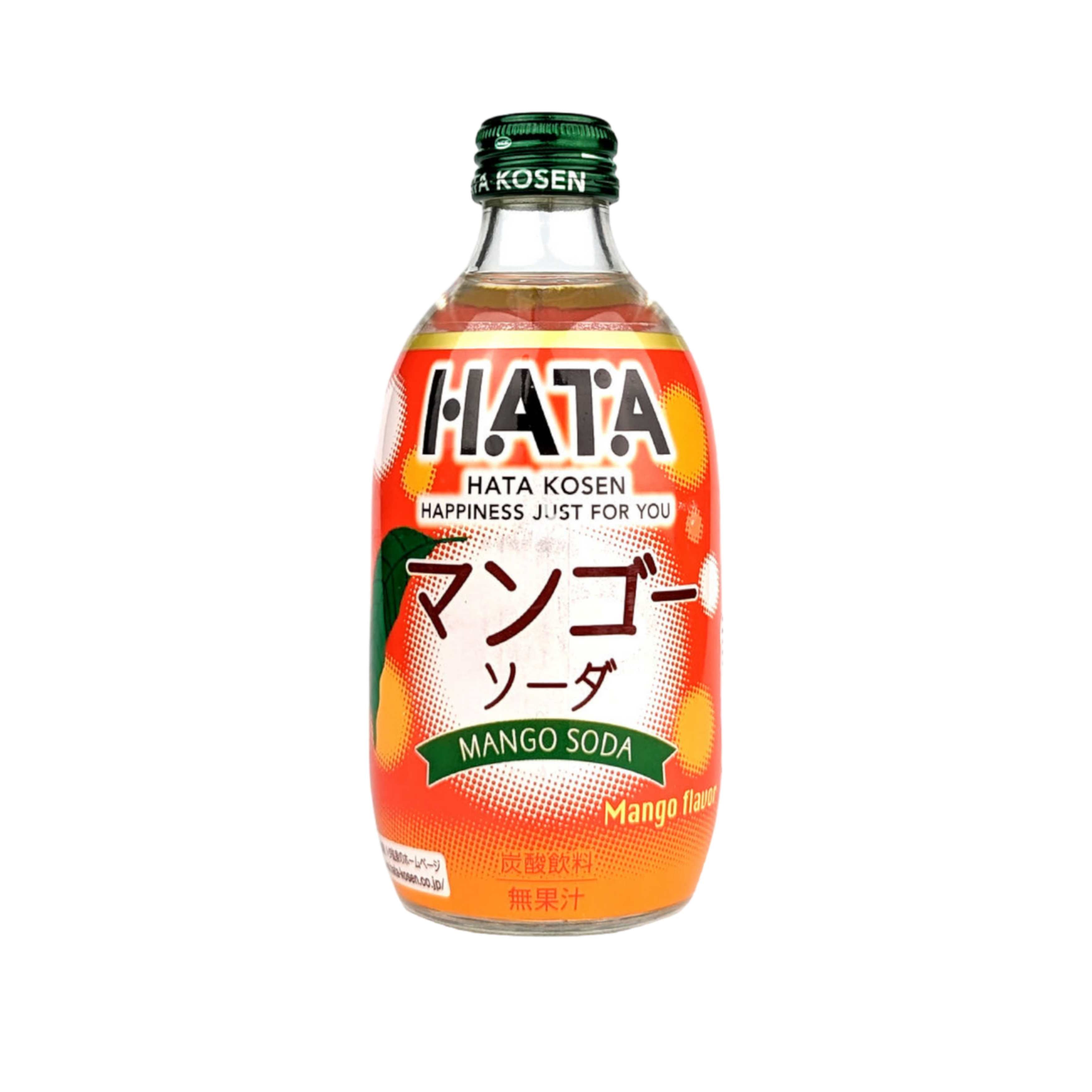 Hatakosen Soda Sunshine Mango Glass Bottle